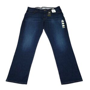 Lee Straight Taper Motion Flex Waistband Active Stretch Blue Jeans Size 36 x 30